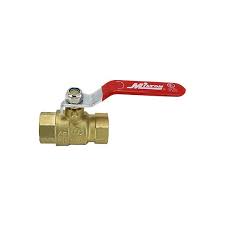 Milton 1/2 in. FNPT Full Port Heavy-Duty Brass Ball Valve at ...
