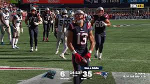 Drake Maye's TD pass to Mack Hollins boosts Pats' lead to 41-6 vs. Panthers