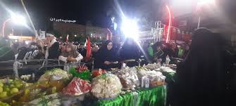 سفره حضرت رقیه(س) در میدان امام(ره) بندرانزلی برگزار شد