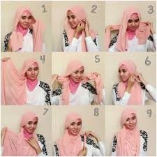 Hasil gambar untuk tutorial hijab paris