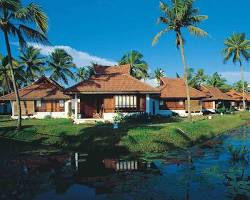 Image of Kumarakom backwaters in rain