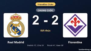 Thống kê trận đấu Real Madrid 2-2 Fiorentina: Màn rượt đuổi tỷ số mãn nhãn