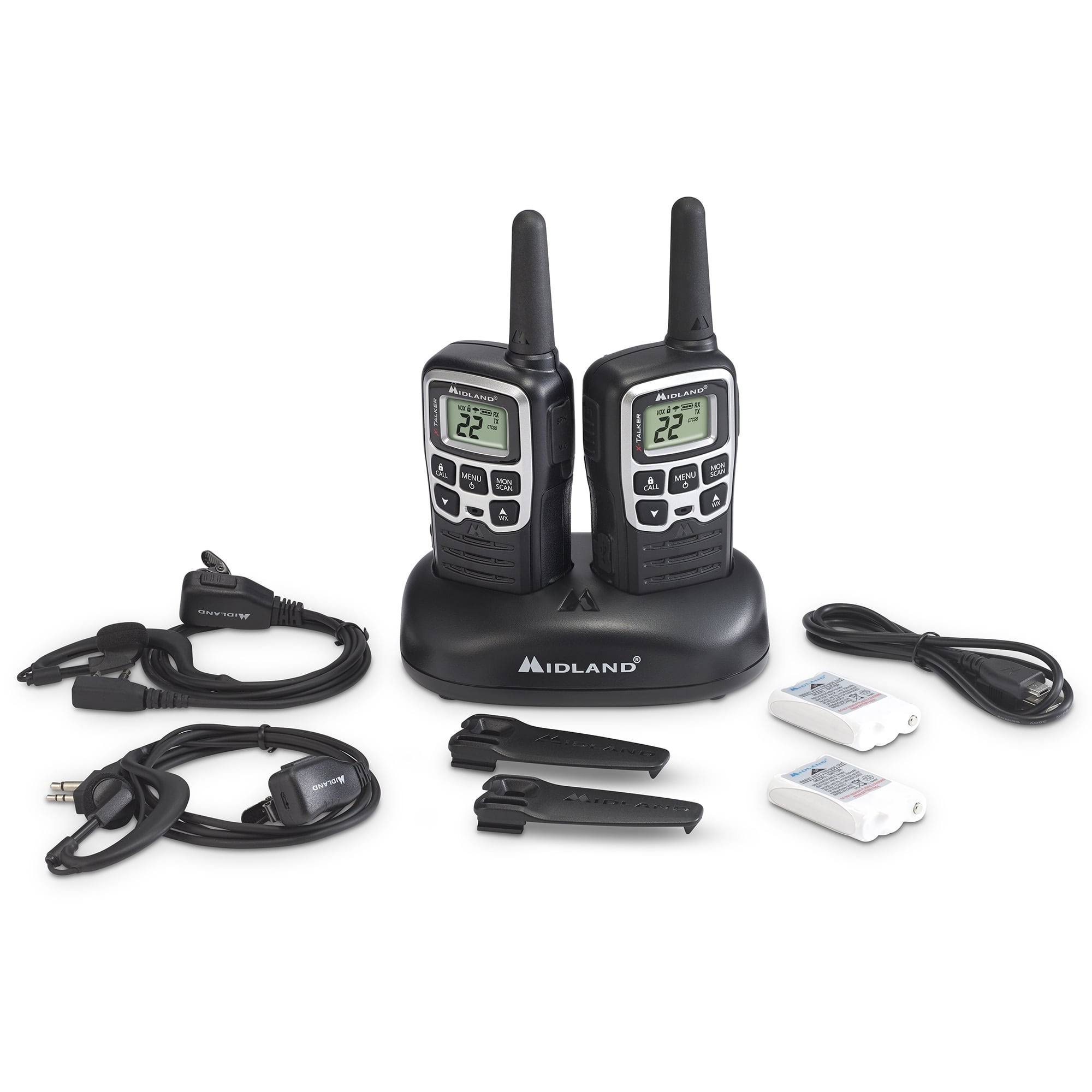 Midland t51vp4 Two-Way Radios 2-Pk 28-mile 22-Channel