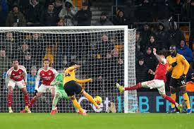 Riccardo Calafiori’s own goal hands Wolves dramatic late draw with Arsenal
