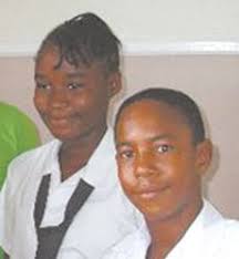 DELROY LABORDE and Zoe Polson of the Union Island Secondary School. - 9-16-2010-11-11-36-AM-2184198