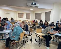 Image of BUE Dental Students and Unilever Egypt Representatives interacting with EBIS students