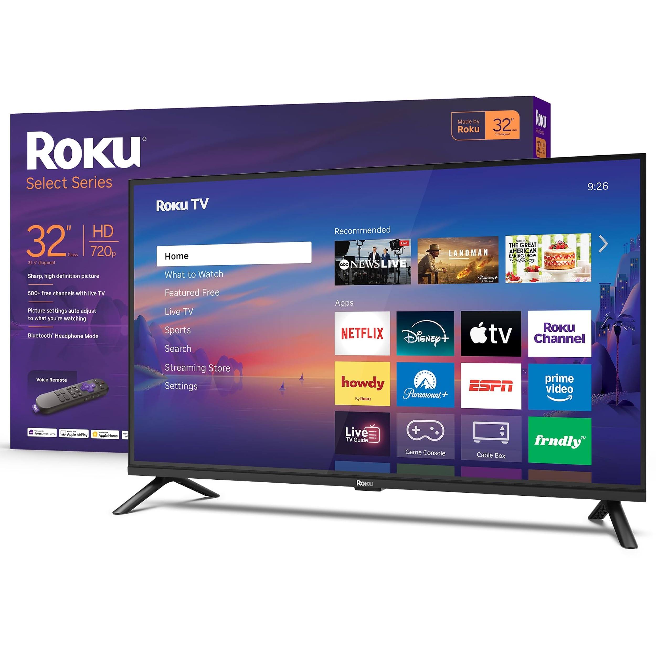 Roku 32" Select Series 720p HD Smart Roku TV with Roku TV Remote