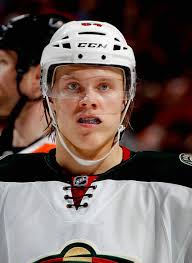 Mikael Granlund #64 of the Minnesota Wild waits during an NHL hockey game against the Philadelphia Flyers at Wells Fargo Center on December 23, ... - Mikael%2BGranlund%2BMinnesota%2BWild%2Bvs%2BPhiladelphia%2BgYnA9xk3_nnl