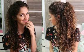 Resultado de imagem para penteados para ir a escola passo a passo para cabelos cacheados
