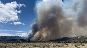 Wildfire near Eureka, Utah