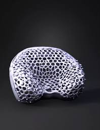 3d打印汽车颈枕模型: 一个符合人体工学的汽车座椅护颈枕，适用于 ...