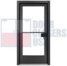 Emergency Exit Double Glass Doors - Door Closer USA
