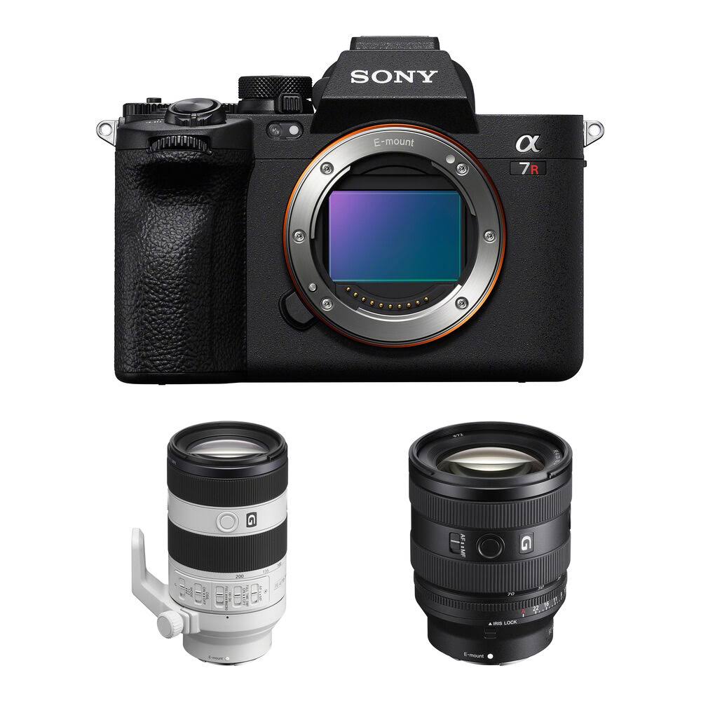 Sony a7R V Mirrorless Camera with 20-70mm f/4 and 70-200mm f/4 II Lenses Kit