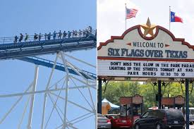 Six Flags Riders Forced to Walk Down from 245-Foot-Tall Rollercoaster After It Stops Mid-Air Due to Power Outage