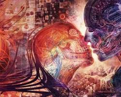 Android Jones visionary digital art ElectroMineral movement Samskara fractal energy portrait, AI generated