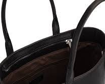 Image of recycled leather satchel in a classic black color