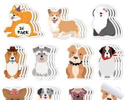 dog motif stationeryの画像