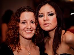 Anna Guseva, Assistant Front Office Manager with Lola Astanova during the Special Concert at Aronimink on Friday Evening, November 5, 2010. - Lola-Astanova-Anna-Aronimink