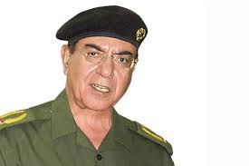 Saddam Husseins informasjonsminister Mohammed Said al-Sahhaf ble berømt for sin fordreide fremstilling av slagets gang under Irakkrigen i 2003. - 2150_18_0405_07