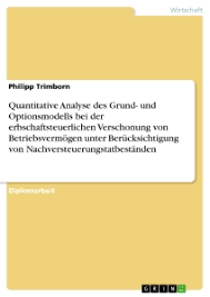 Autorenprofil | Dipl.-Kaufm. Philipp Trimborn | 4 eBooks | GRIN