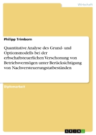 Autorenprofil | Dipl.-Kaufm. Philipp Trimborn | 4 eBooks | GRIN - 187209_related