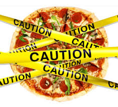 Pizza with Caution Tape