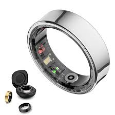 Amazon.com: Smart Ring Health Tracker - No Subscription, Long-Lasting Battery Sleep Ring, Fitness & Sleep Monitor Compatible with iOS & Android (Silver, 8) : Electronics