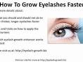 How to grow your eyelashes fast