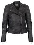 Quilted leather jacket