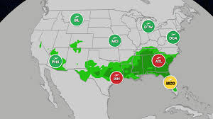 Thunderstorms, monsoon could impact early week travel