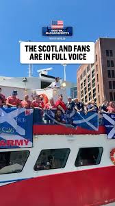 The Tartan Army has taken over Boston Harbor