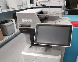 Image of Duplex printing on Ricoh photocopier