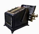 H7196 Burroughs adding machine, No.9896. 77 button, manually