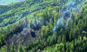 Fünf Hubschrauber im Einsatz: Waldbrand bei Graz weitet sich auf 70 Hektar aus