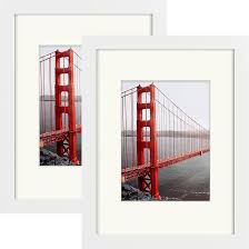 dreketi matte gallery red bridge wall hanging picture frames 12x15” 2 pack 