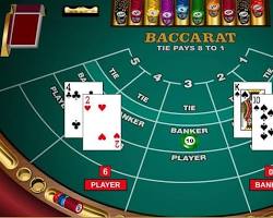 Baccarat table game