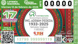 Sorteo Lotería Nacional En Vivo Hoy 13 de Febrero: Lista de Resultados y Ganador de Premio Mayor