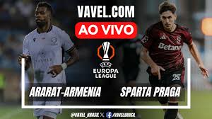 Ararat-Armenia x Sparta Praga AO VIVO: Começa o jogo (0-0)
