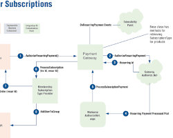 Image of Ecommerce subscription model diagram