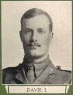 Irwin Davis. Soldiers of the First World War database entry - I. Davis - rcr_offr_davis_i