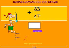 Resultado de imagen de SUMAS LLEVÁNDOSE DOS CIFRAS
