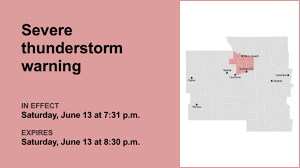 Update: Severe thunderstorm warning for the Kansas City area Saturday evening
