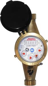 Assured Automation Lead-Free Brass Water Meter, Horizontal ...