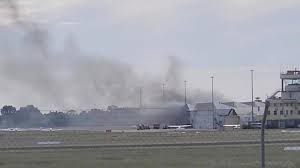Two dead after small plane crashes into Australia airport hangar
