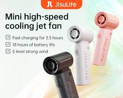 รูปภาพJisulife พัดลมขนาดเล็ก แบบพกพา 5000mAh