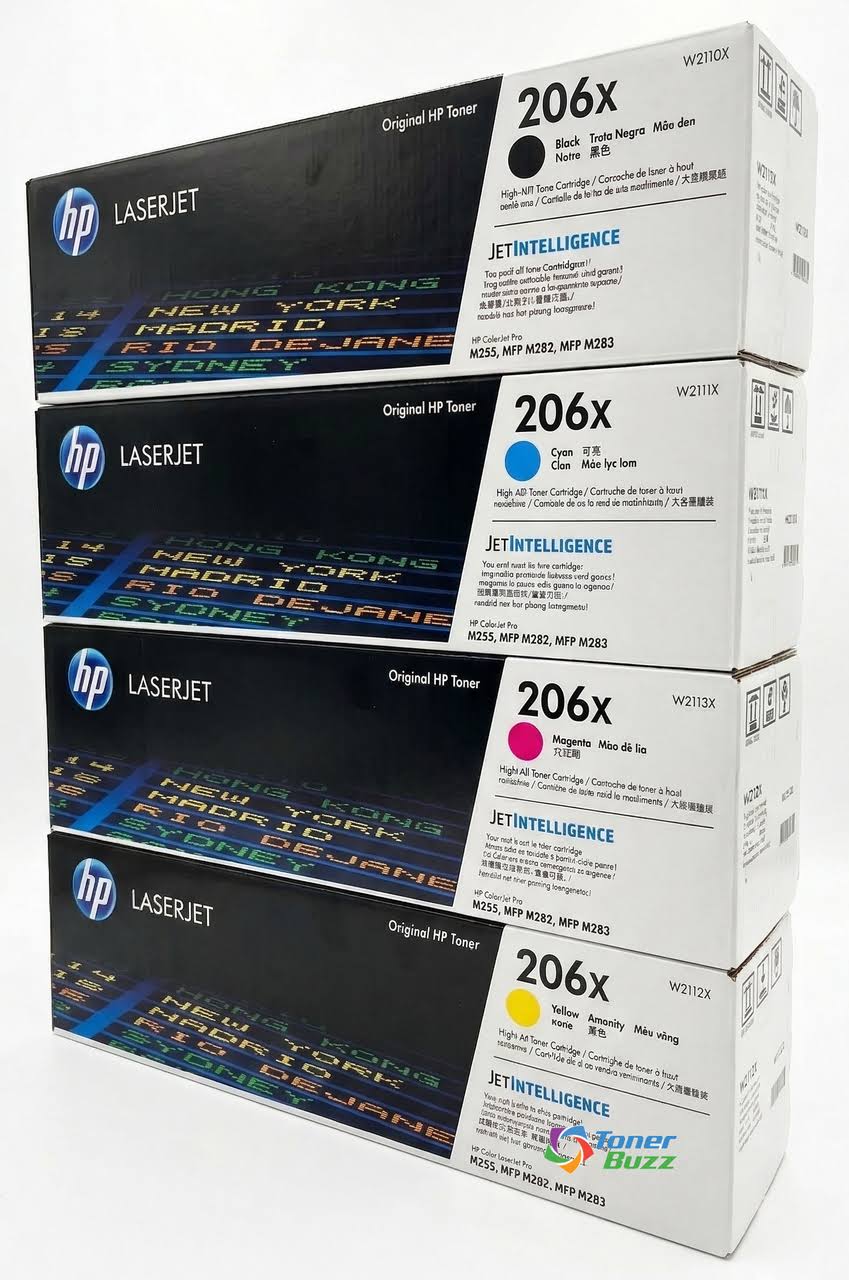 HP 206x set 4-Pack Original HP High-Yield Toner Cartridges