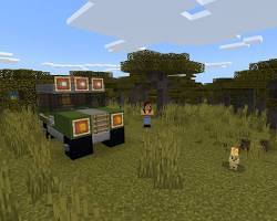Image of Minecraft Ocelots being identified by AI