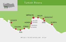 Image result for turkey mediterranean coast map