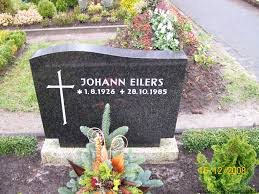 Grab von Johann Eilers (01.08.1926-28.10.1985), Friedhof Tannenhausen