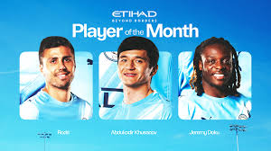 Etihad Player of the Month: March nominees revealed